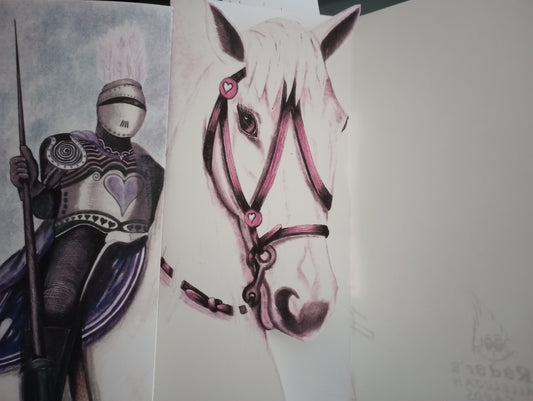 Tri Card Knight and Horse